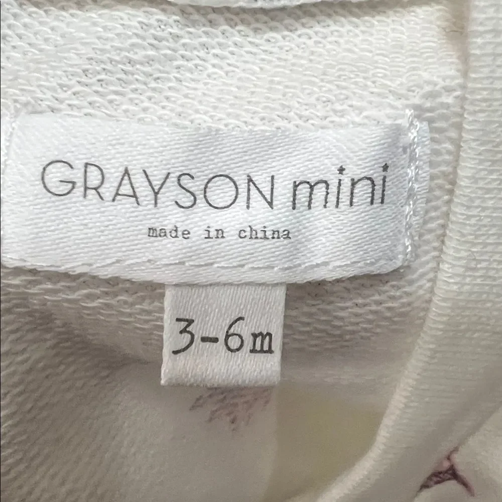 Grayson Mini cotton shortie romper with palm tree print New with tags